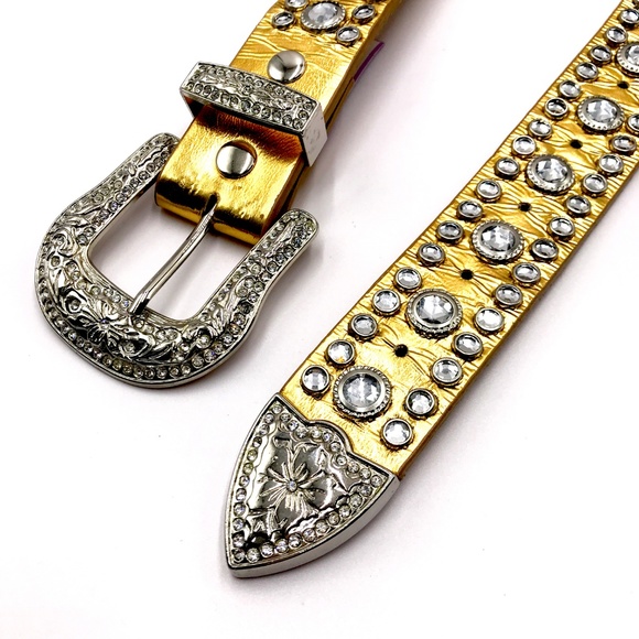 Accessories - Gold Jeweled Belt